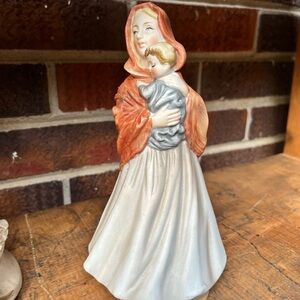 Vintage Madonna and Child Music Box Figurine
